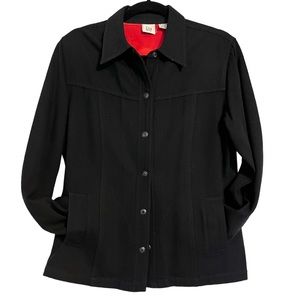 Vintage Gap Wool Blend Black Shirt Jacket, Size M